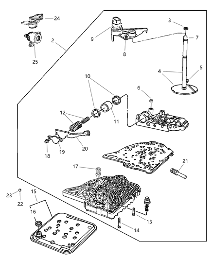 2007 Chrysler PT Cruiser Valve Body Diagram 2 - Thumbnail