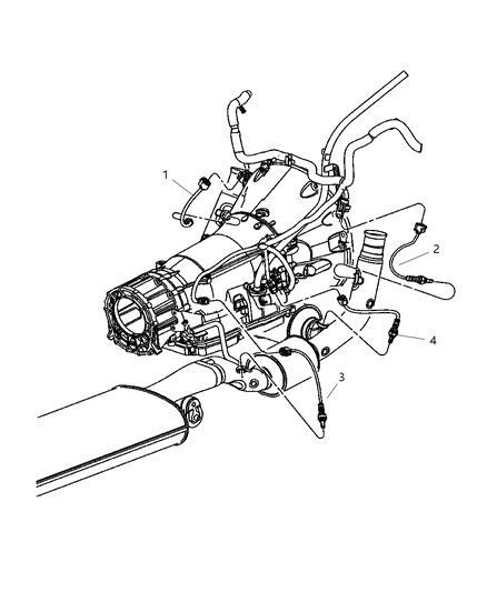 2010 Jeep Commander Oxygen Sensors Diagram 1 - Thumbnail