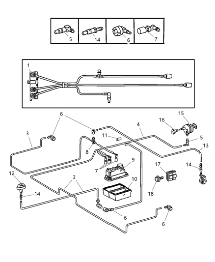 2008 Chrysler Crossfire Front Door, Hardware Components Diagram 2 - Thumbnail