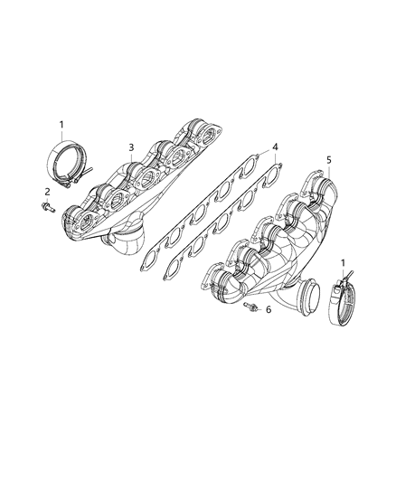 2015 Dodge Viper Bolt Hexagon Flange Head M8X1.25X30.00 Diagram for 6510659AA