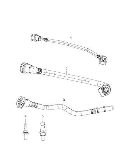 2020 Chrysler Voyager Emission Control Vacuum Harness Diagram