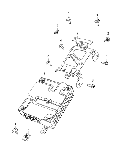 2020 Jeep Wrangler Modules, Body Diagram 9 - Thumbnail