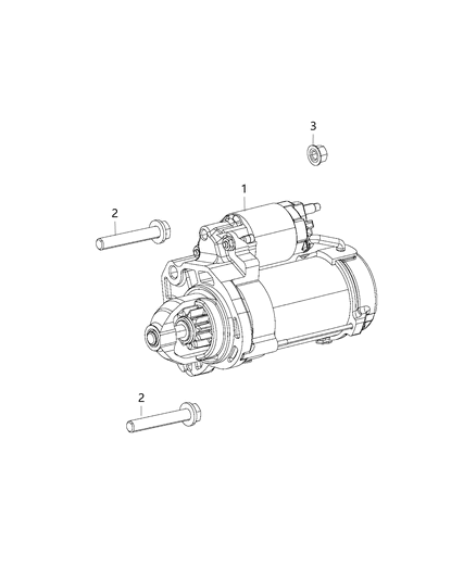 2020 Jeep Wrangler Starter & Related Parts Diagram 4 - Thumbnail