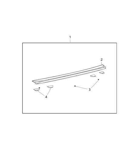 2014 Chrysler 300 Spoiler Rear Diagram for 1MA41TZZAC