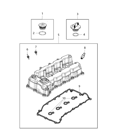 2017 Jeep Cherokee Cylinder Head & Cover Diagram 9 - Thumbnail