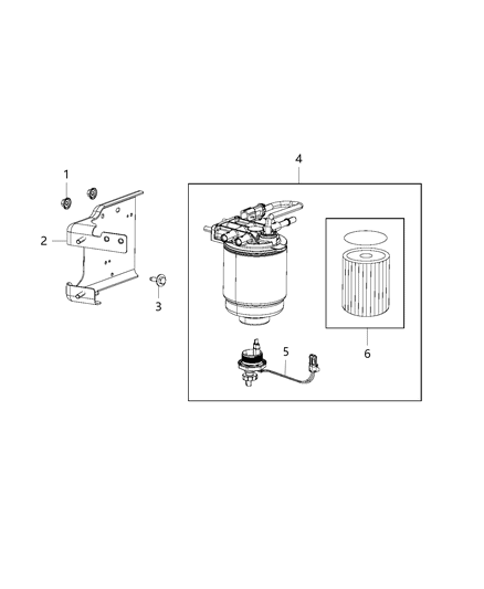 2014 Ram 3500 Cab Chassis Fuel Filter Diagram 2 - Thumbnail