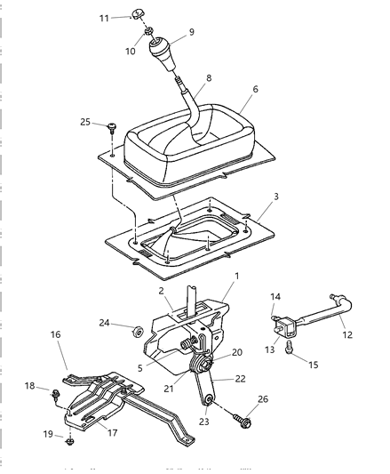 1997 Dodge Ram 2500 Skid Plate Front Diagram for 52058674AB
