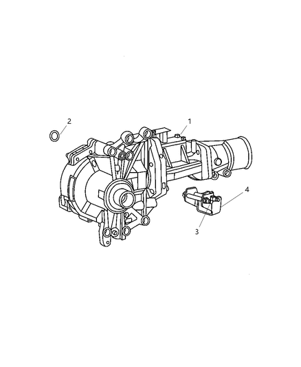 2007 Jeep Compass Power Transfer Unit See Note Diagram for 3200A067