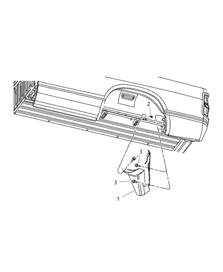2009 Dodge Ram 3500 Pickup Rear Wheelhouse Shields Diagram