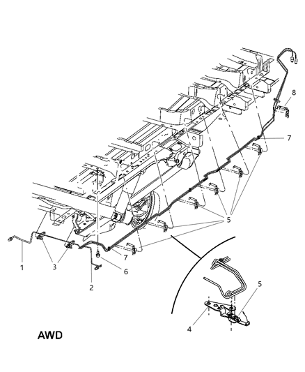 2004 Dodge Caravan Lines - Chassis Diagram 1 - Thumbnail