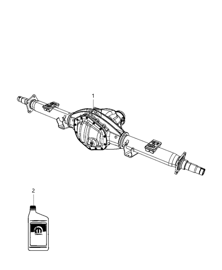 2011 Ram 3500 Cab Chassis Rear Axle Assembly Diagram 2 - Thumbnail