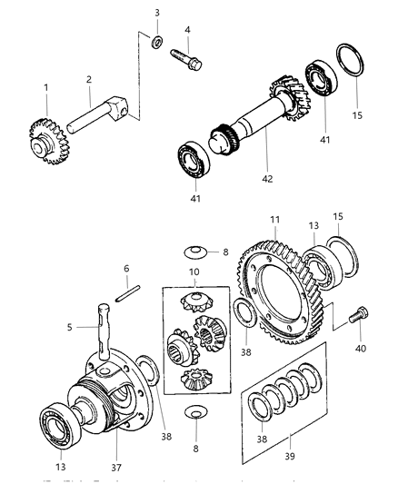 1997 Dodge Avenger Differential Diagram 1 - Thumbnail