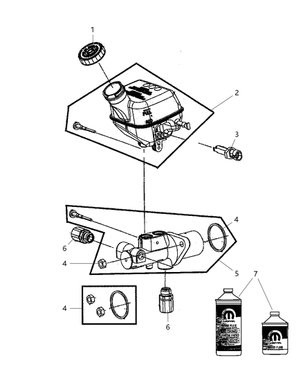 2009 Chrysler PT Cruiser Level Sensor Diagram for 5142505AA