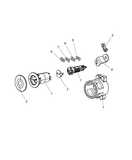 2010 Dodge Journey Liftgate Lock Cylinder Diagram