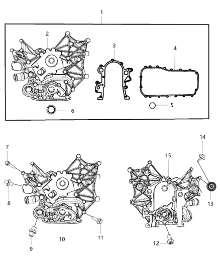 2007 Chrysler Pacifica Cover Kit Timing Diagram for 68001673AB