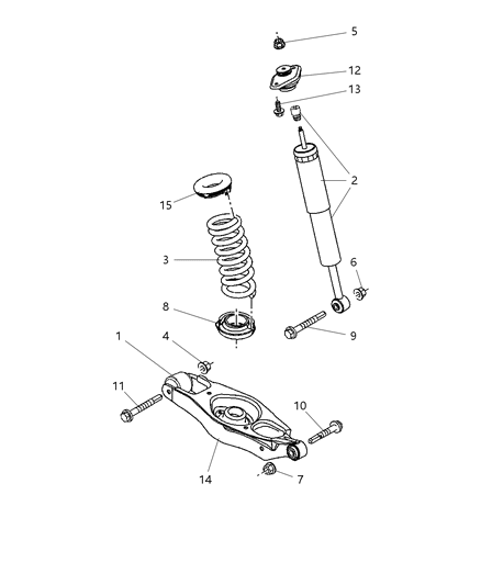 2009 Dodge Challenger Rear Shocks Diagram