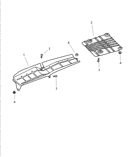 2002 Jeep Wrangler Shield Diagram for 53013669AA