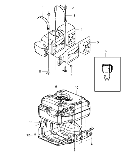 2011 Ram 3500 Cab Chassis Fuel Tank Diagram