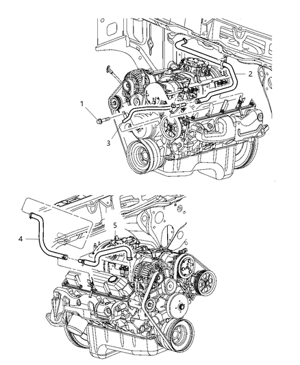 2003 Dodge Ram 2500 Plumbing - Heater Diagram 3 - Thumbnail