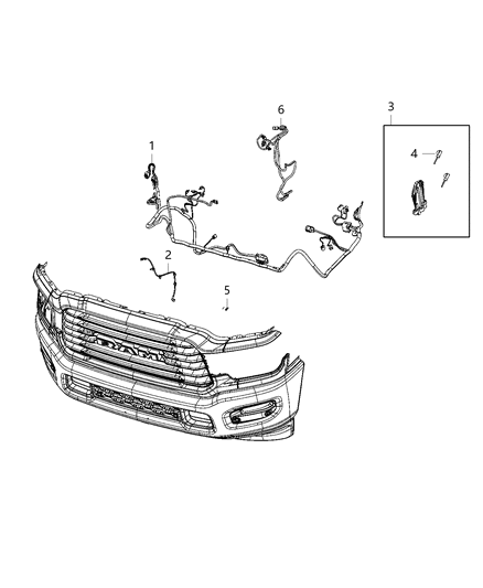 2020 Ram 2500 Wiring - Front End Diagram 1 - Thumbnail