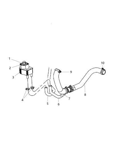 2020 Dodge Charger Engine Oil Cooler & Hoses/Tubes Diagram 1 - Thumbnail