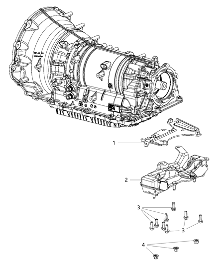 2020 Ram 3500 Pickup Mounting Support Diagram 3 - Thumbnail