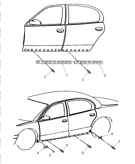 1997 Chrysler LHS Mount Bracket Diagram for 4630309