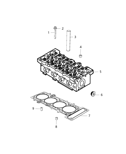 2015 Jeep Renegade Cylinder Head & Cover Diagram 3 - Thumbnail