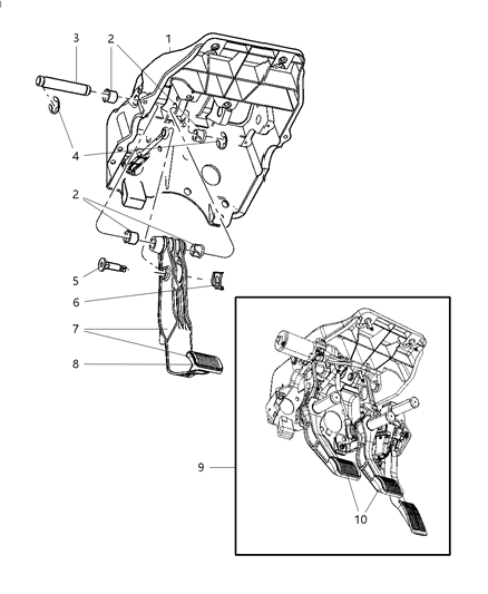 2011 Ram 3500 Cab Chassis Clutch Pedal Diagram