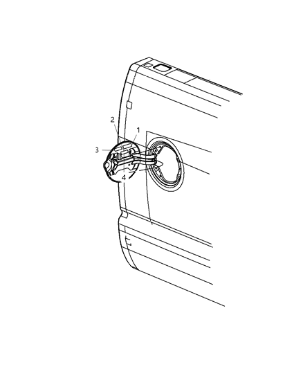 2012 Ram 2500 Label Fuel Bed Liner Diagram for 55362953AC