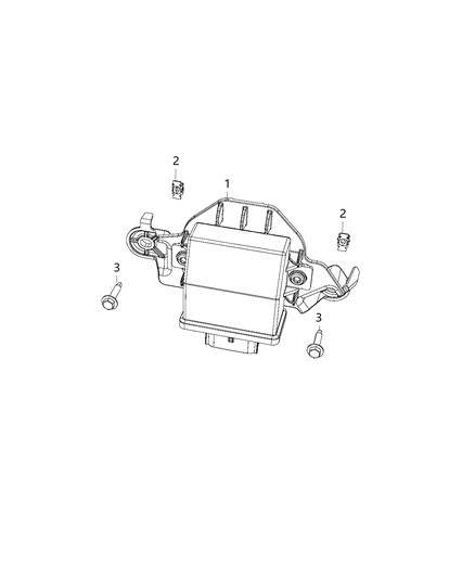 2021 Ram 1500 Control Module Diagram for 68335875AD