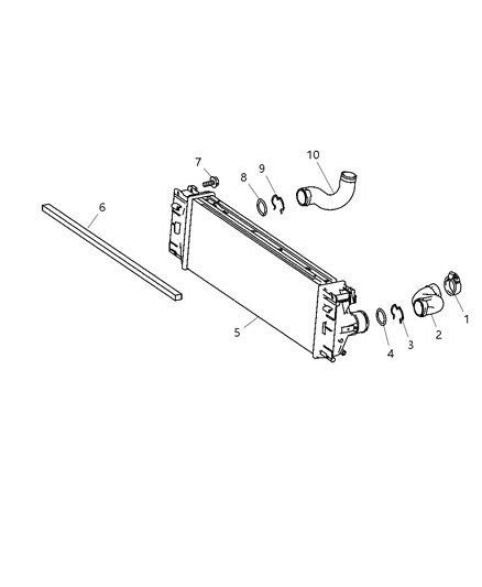 2009 Dodge Sprinter 3500 Outer Hose Spring Diagram for 68013654AA