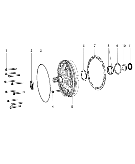2008 Dodge Ram 3500 Cab Chassis Oil Pump & Related Parts Diagram 2 - Thumbnail