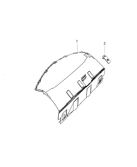 2020 Chrysler 300 Rear Shelf Panel Diagram 2 - Thumbnail