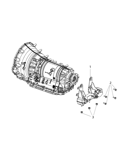 2020 Ram 3500 Cab Chassis Mounting Support Diagram 2 - Thumbnail