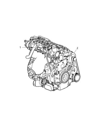 2008 Chrysler PT Cruiser Engine Assembly & Identification Diagram 1 - Thumbnail