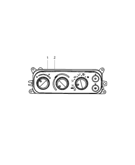 2007 Dodge Ram 3500 Pickup Controls Heater & A/C Diagram