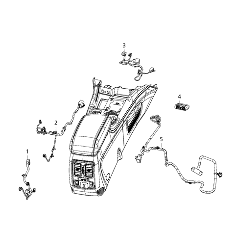 2021 Dodge Durango Wiring - Console Diagram 3 - Thumbnail
