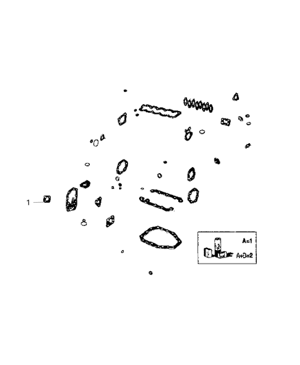 2021 Ram ProMaster 2500 Engine Gasket/Install Kits Diagram 1 - Thumbnail