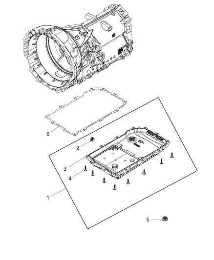 2019 Ram 1500 New Style Oil Pan , Filter And Related Parts Diagram 3 - Thumbnail