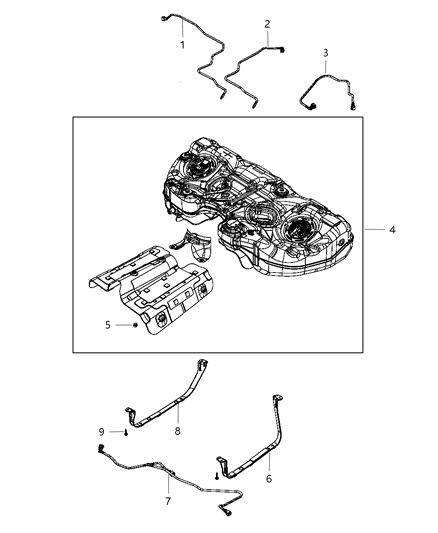 2020 Dodge Challenger Fuel Tank And Related Parts Diagram 1 - Thumbnail