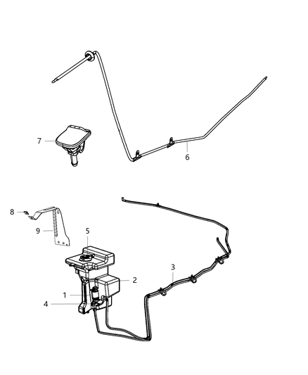 2015 Jeep Wrangler Front Washer System Diagram 1 - Thumbnail