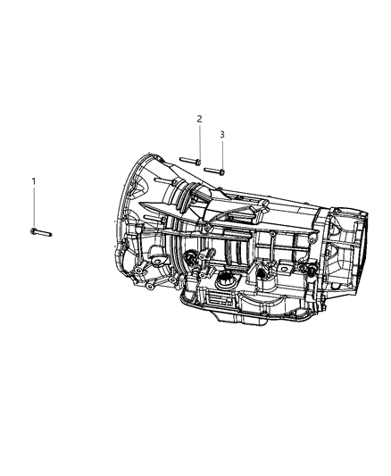 2010 Jeep Wrangler Mounting Bolts of Automatic Transmission Diagram 2 - Thumbnail