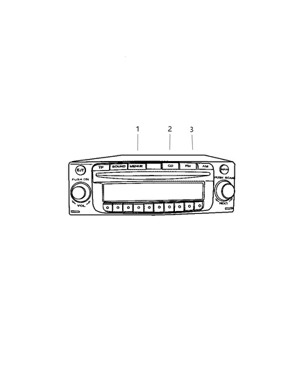 2005 Chrysler Crossfire Radio Diagram for 5140748AA