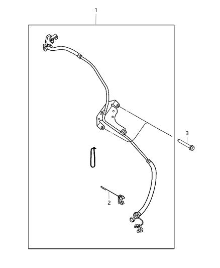2014 Ram 3500 Cab Chassis Fuel Lines, Front Diagram 1 - Thumbnail