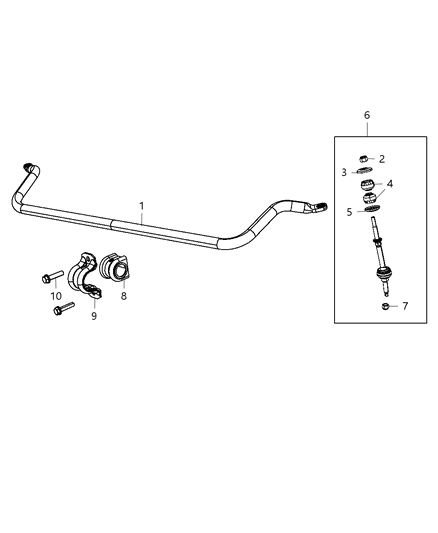 2013 Ram 2500 Front Stabilizer Bar Diagram 1 - Thumbnail