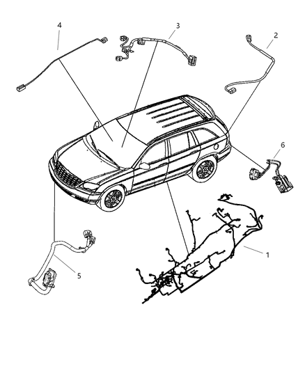 2007 Chrysler Pacifica Wiring Console Diagram for 4868979AB