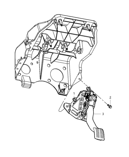 2011 Ram 3500 Pickup Accelerator Pedal Diagram