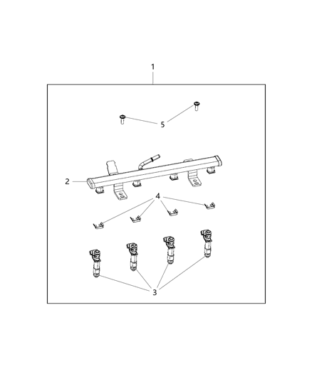 2020 Jeep Compass Fuel Rail & Injectors Diagram 3 - Thumbnail