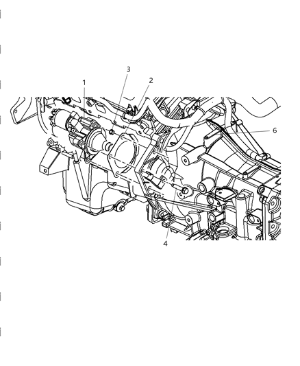 2008 Dodge Magnum Starter & Related Parts Diagram 1 - Thumbnail